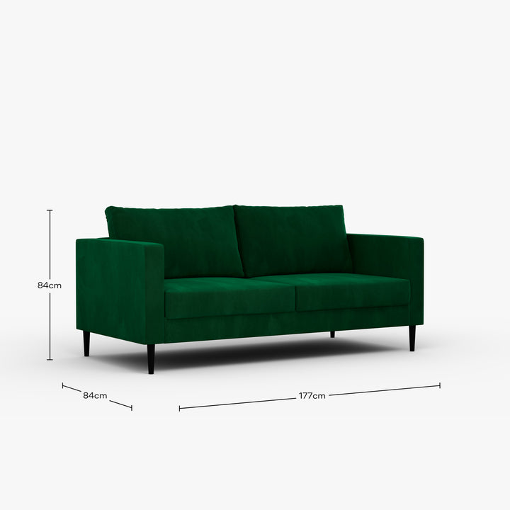2 Seater Couch Carina Forest Green