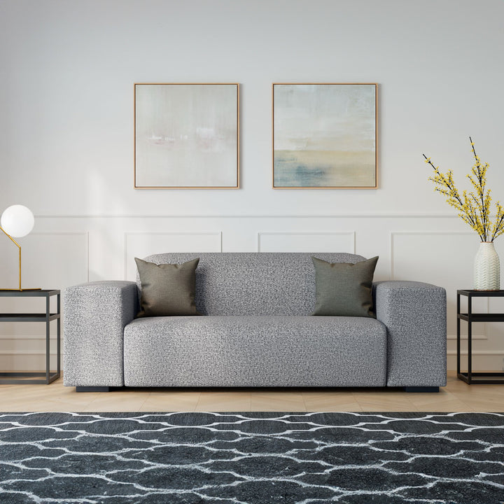 2 Seater Couch Kuba Grey