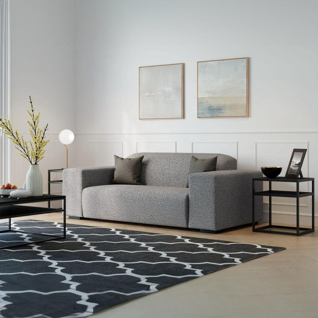 2 Seater Couch Kuba Grey