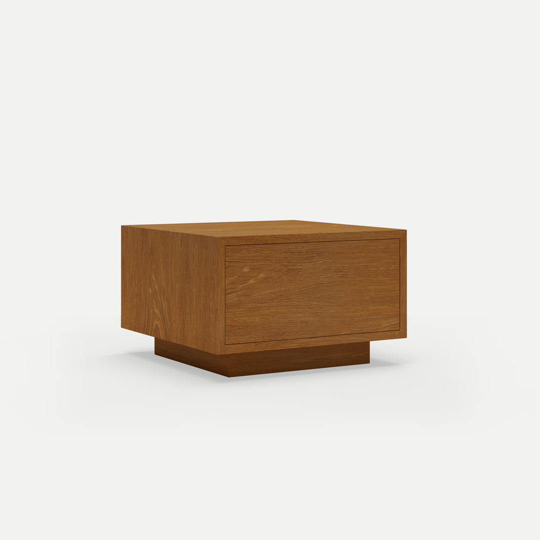 Oak Floating Pedestal Antares Walnut Finish