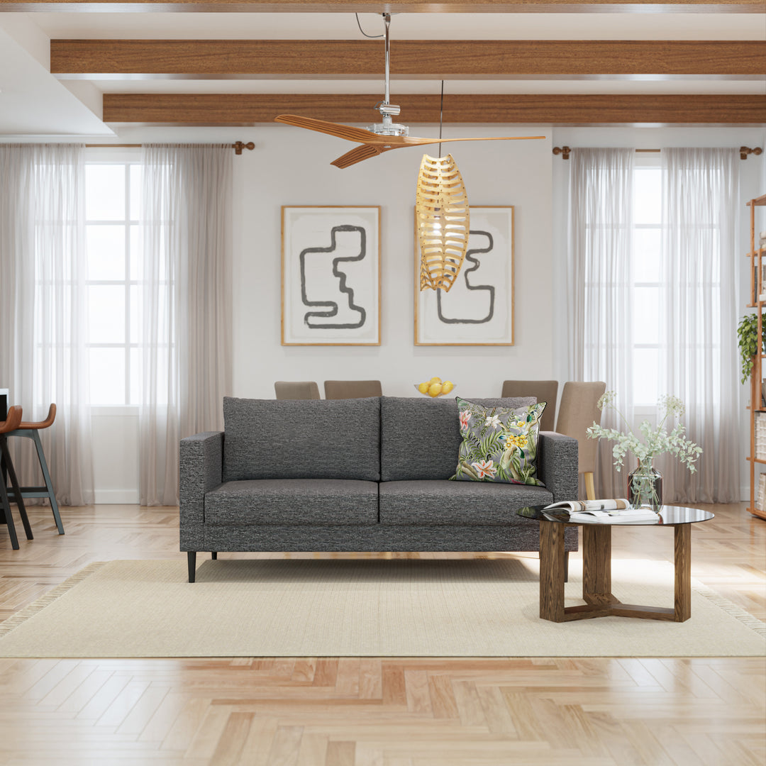 2 Seater Couch Carina Dark Grey