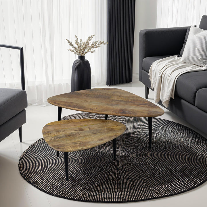 Coffee Table Set Peyton Brown