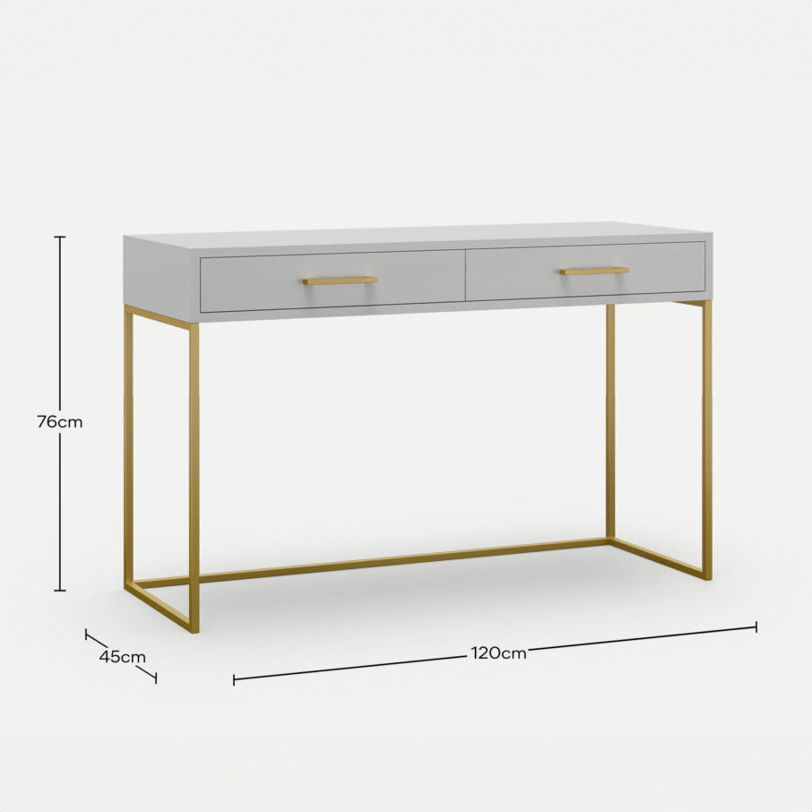 Dresser / Desk Lilo Satin Light Grey