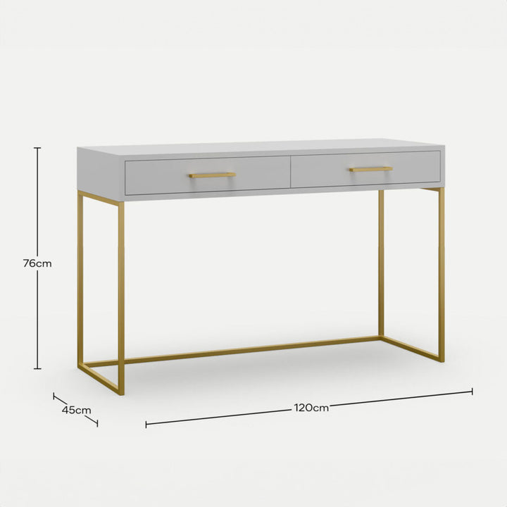 Dresser / Desk Lilo Satin Light Grey