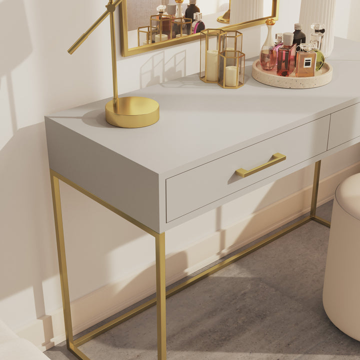 Dresser / Desk Lilo Satin Light Grey