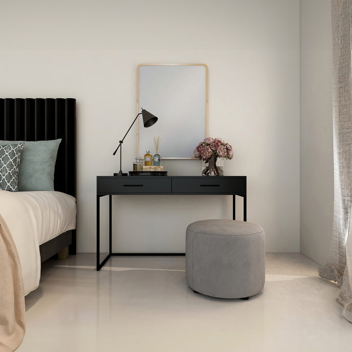 Dresser / Desk Lilo Satin Black - Black Frame