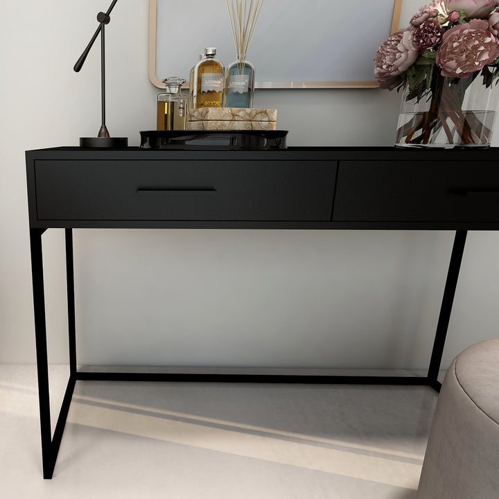 Dresser / Desk Lilo Satin Black - Black Frame