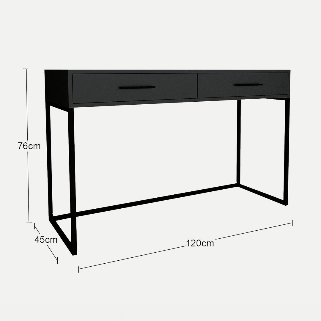Dresser / Desk Lilo Satin Black - Black Frame