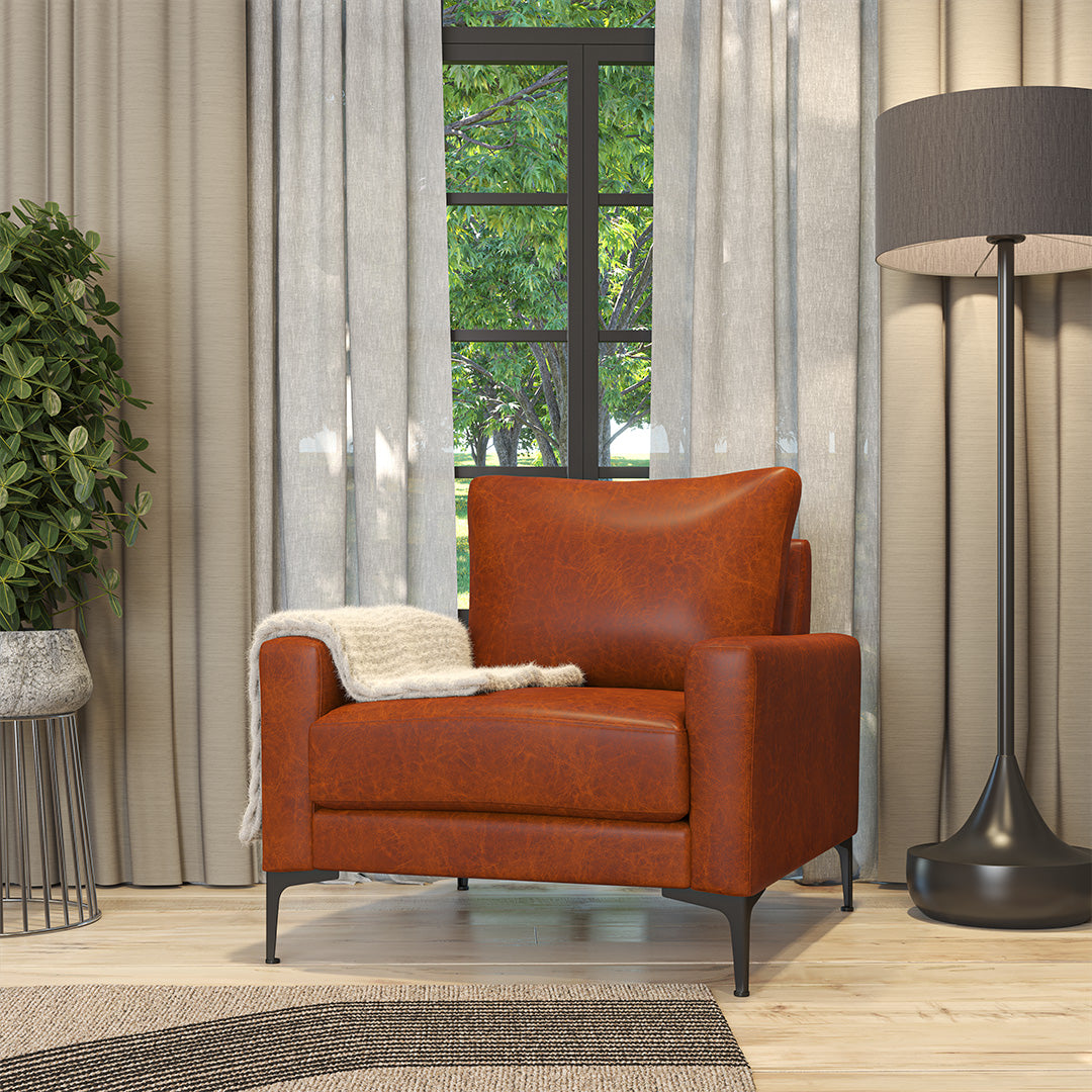 Occasional Chair Urban Tan Premium Leather