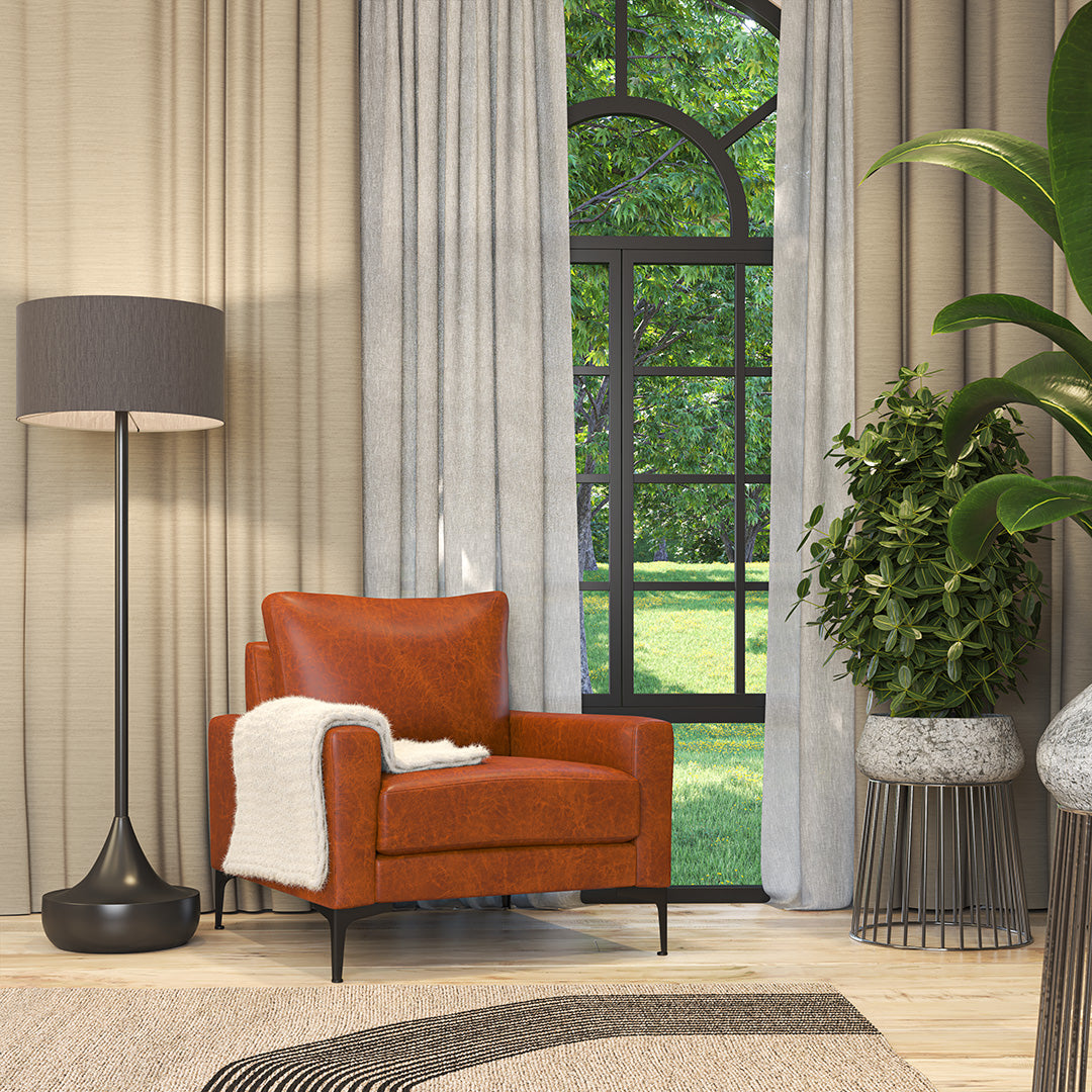 Occasional Chair Urban Tan Premium Leather