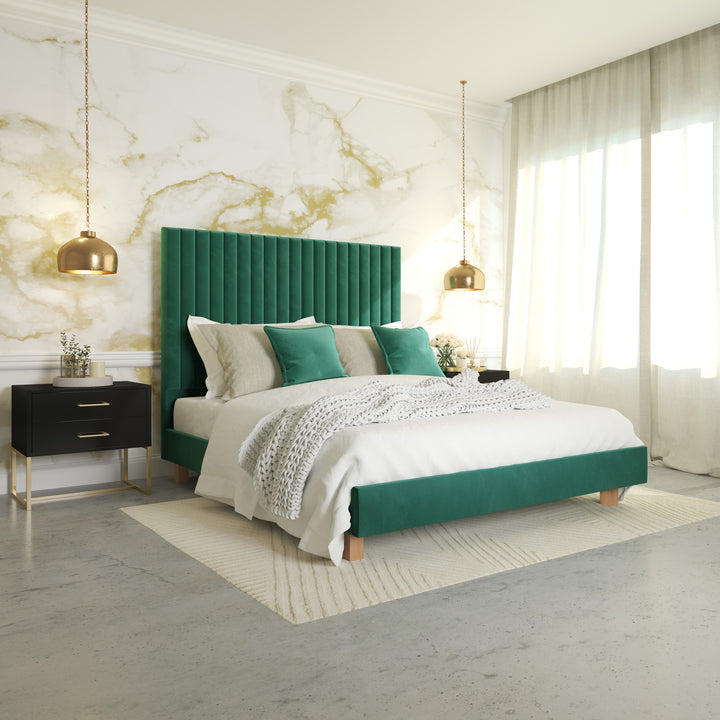 Bedside Pedestal Lilo Satin Black