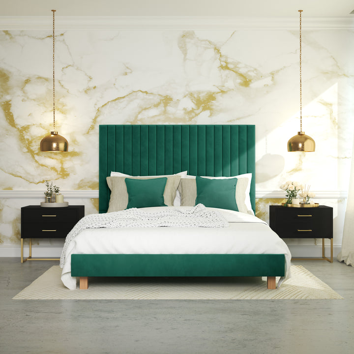 Bedside Pedestal Lilo Satin Black