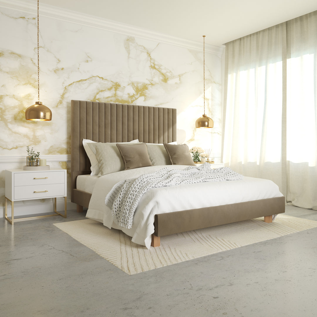 Bedside Pedestal Lilo Satin White