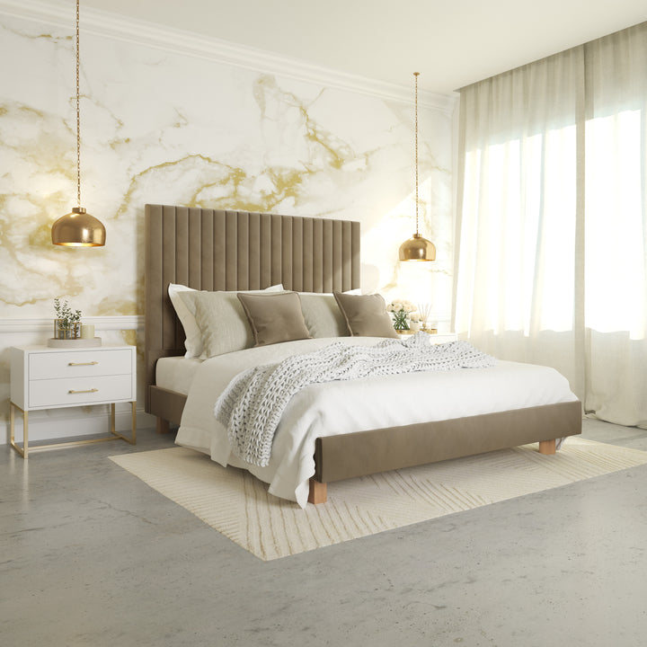 Bedside Pedestal Lilo Satin White