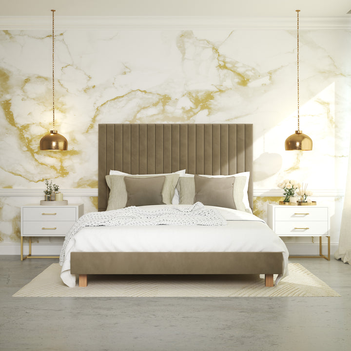 Bedside Pedestal Lilo Satin White