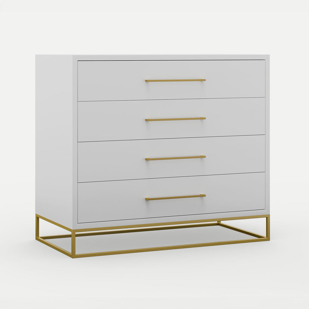 4 Drawer Server Lilo Satin Light Grey