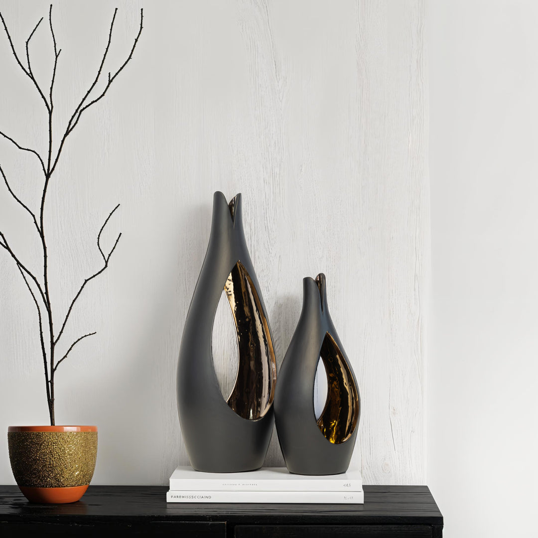 Candle Holder Harper Medium Black