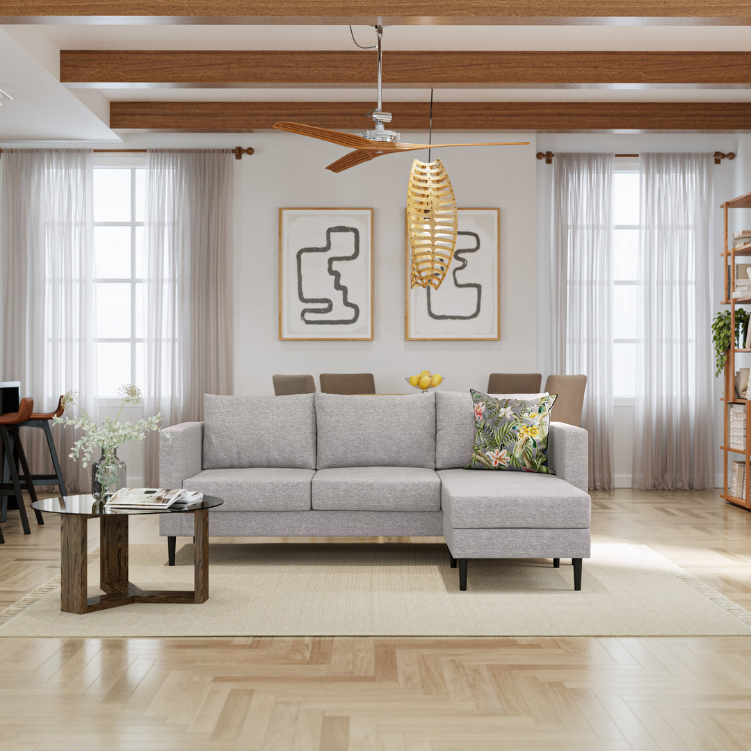 L-Shaped Couch Carina Beige