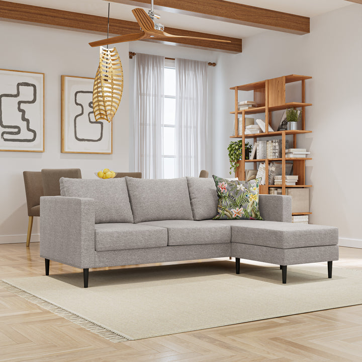 L-Shaped Couch Carina Beige