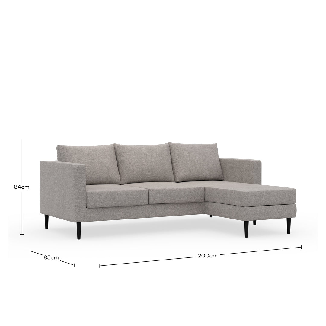 L-Shaped Couch Carina Beige