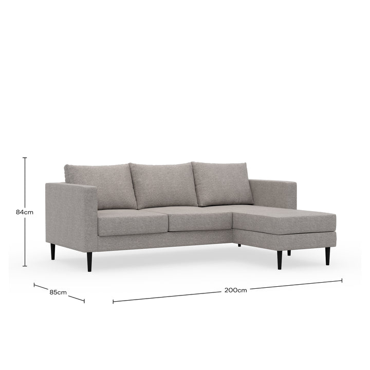 L-Shaped Couch Carina Beige