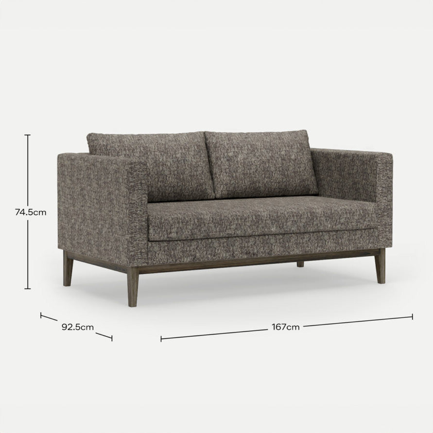 2 Seater Couch Carta Chocolate