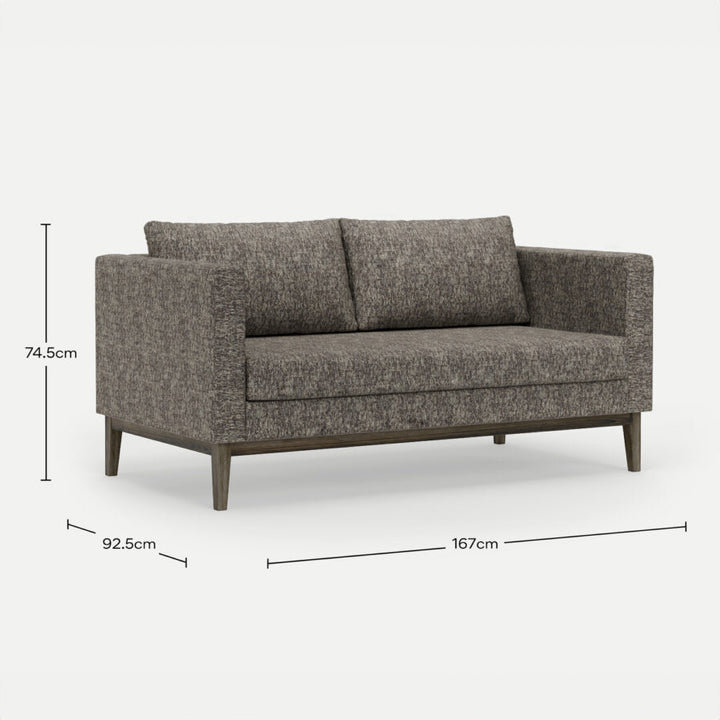 2 Seater Couch Carta Chocolate