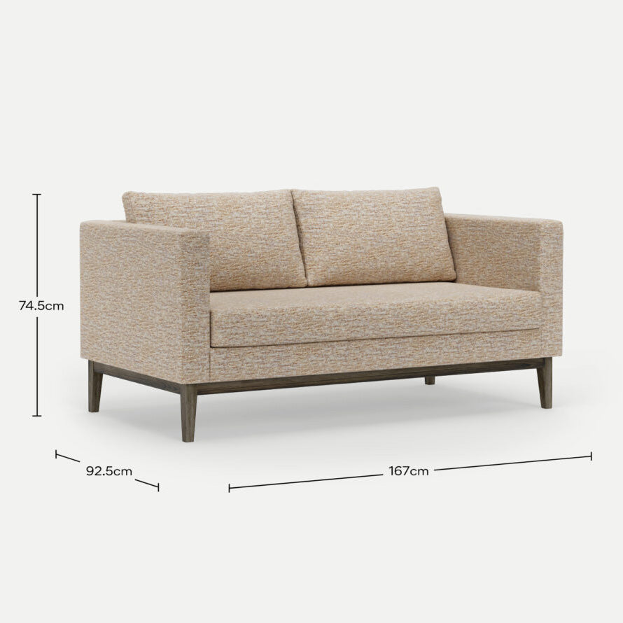 2 Seater Couch Carta Driftwood