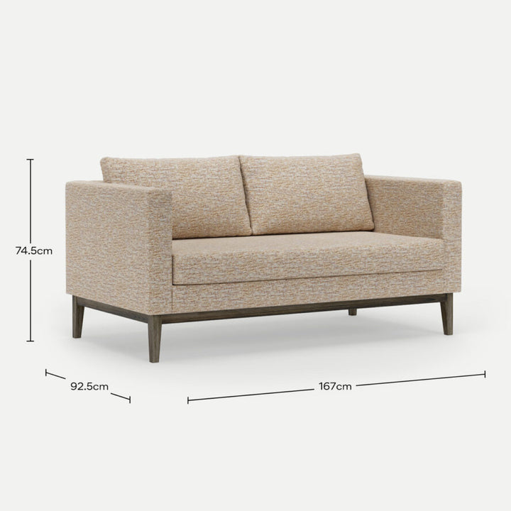2 Seater Couch Carta Driftwood