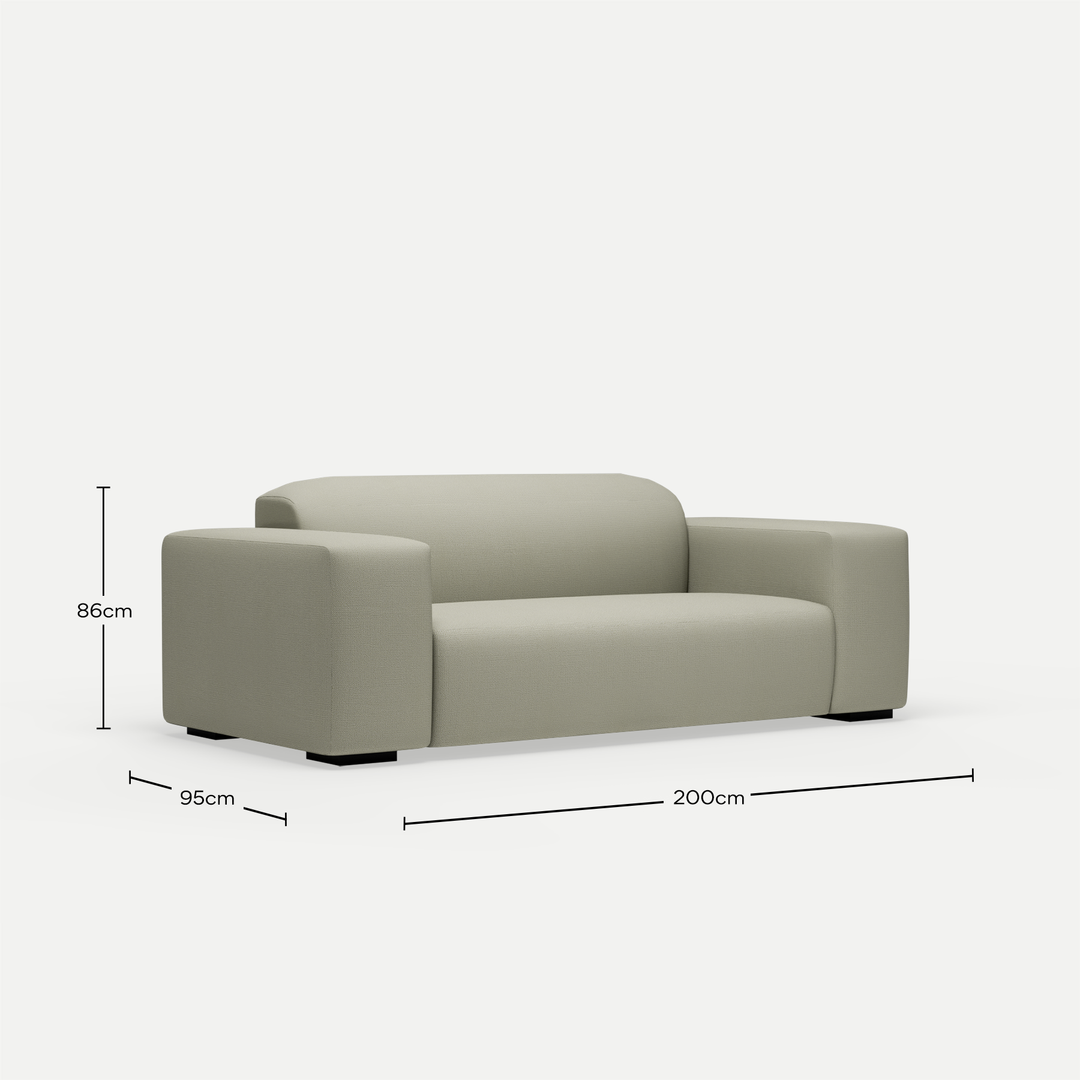 2 Seater Couch Kuba Smoke