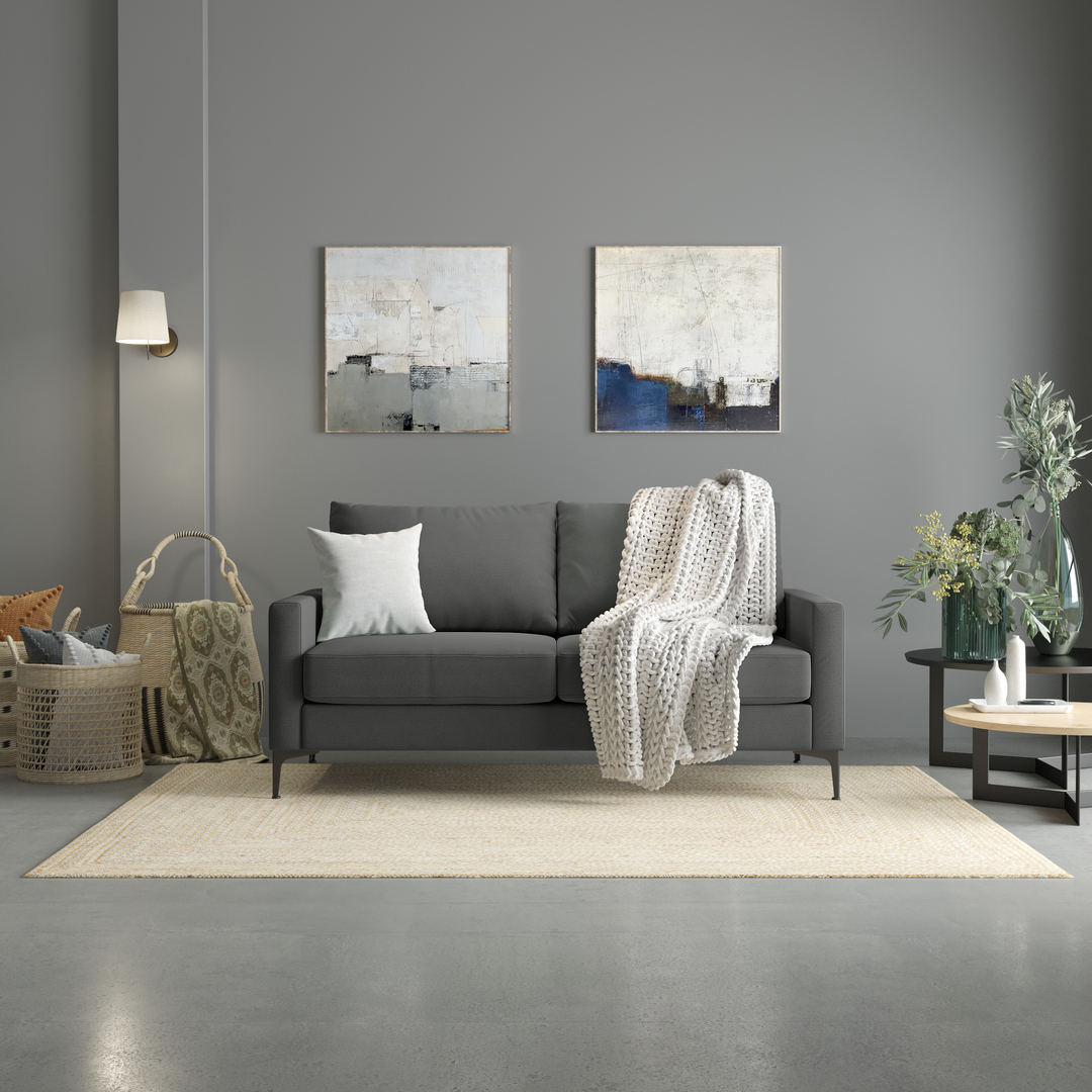 2 Seater Couch Urban Graphite