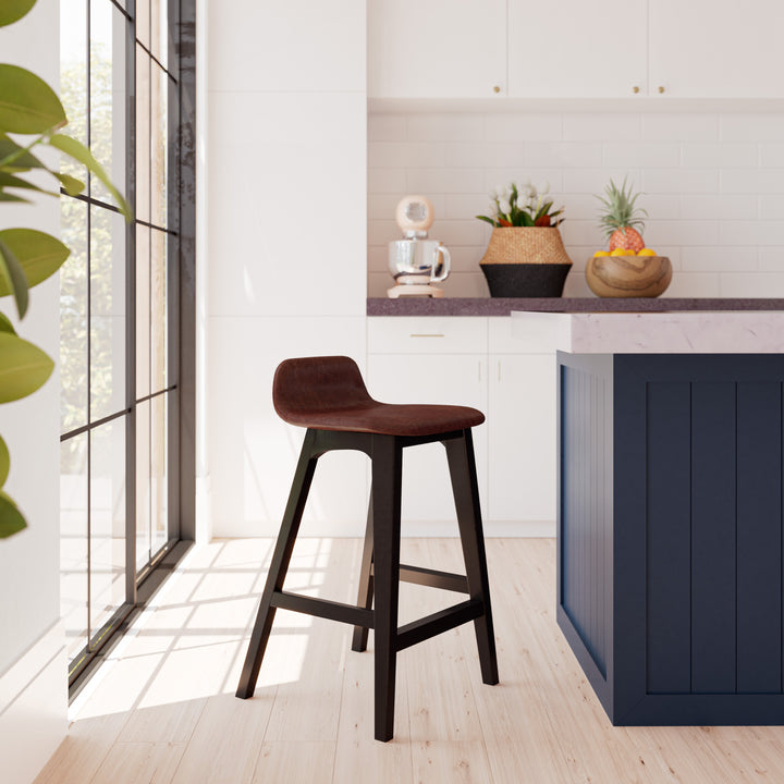 Bar Stool Tonno Sigar Brown Premium Leather
