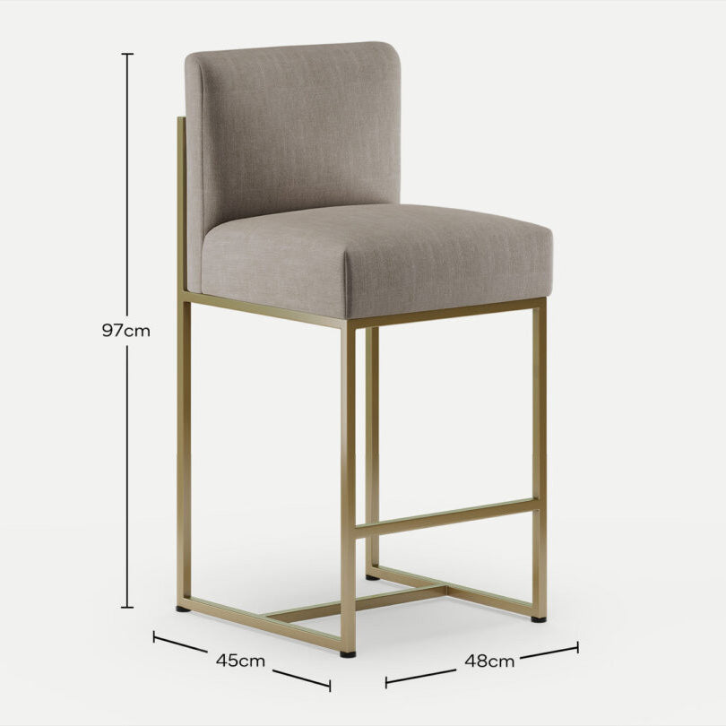 Bar Stool Vena Morada Stone Brown