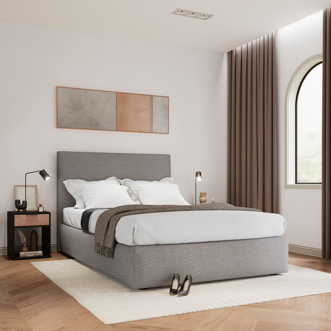Bed Base Letta Queen - Smoke
