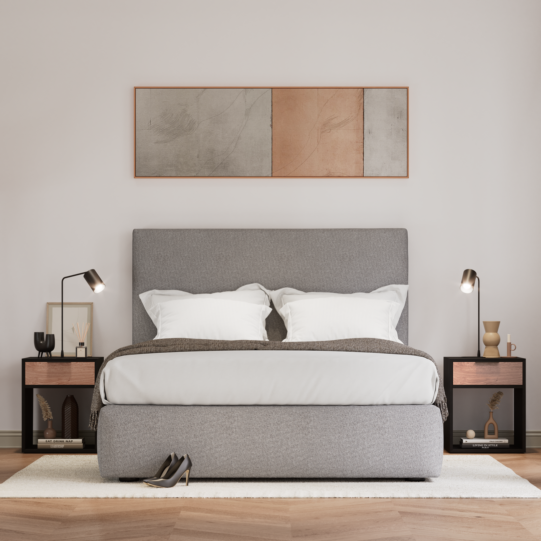 Bed Base Letta Queen - Smoke