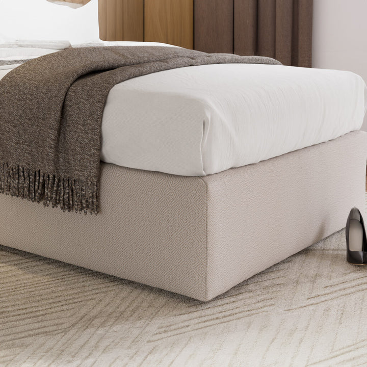 Bed Base Letta Single - Ivory