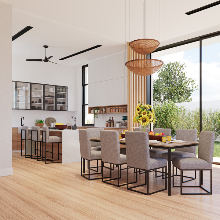 6-8 Seater Dining Table Rahul Smokey Brown
