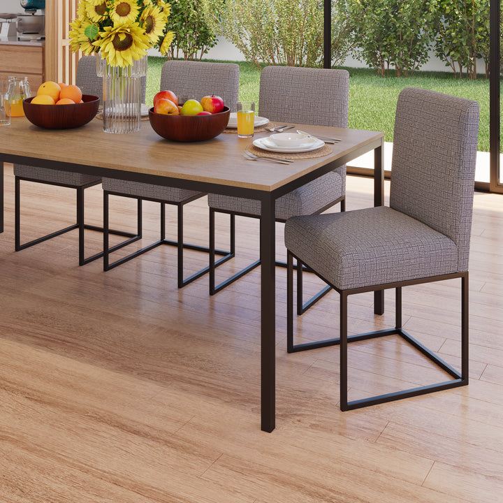 6-8 Seater Dining Table Rahul Smokey Brown