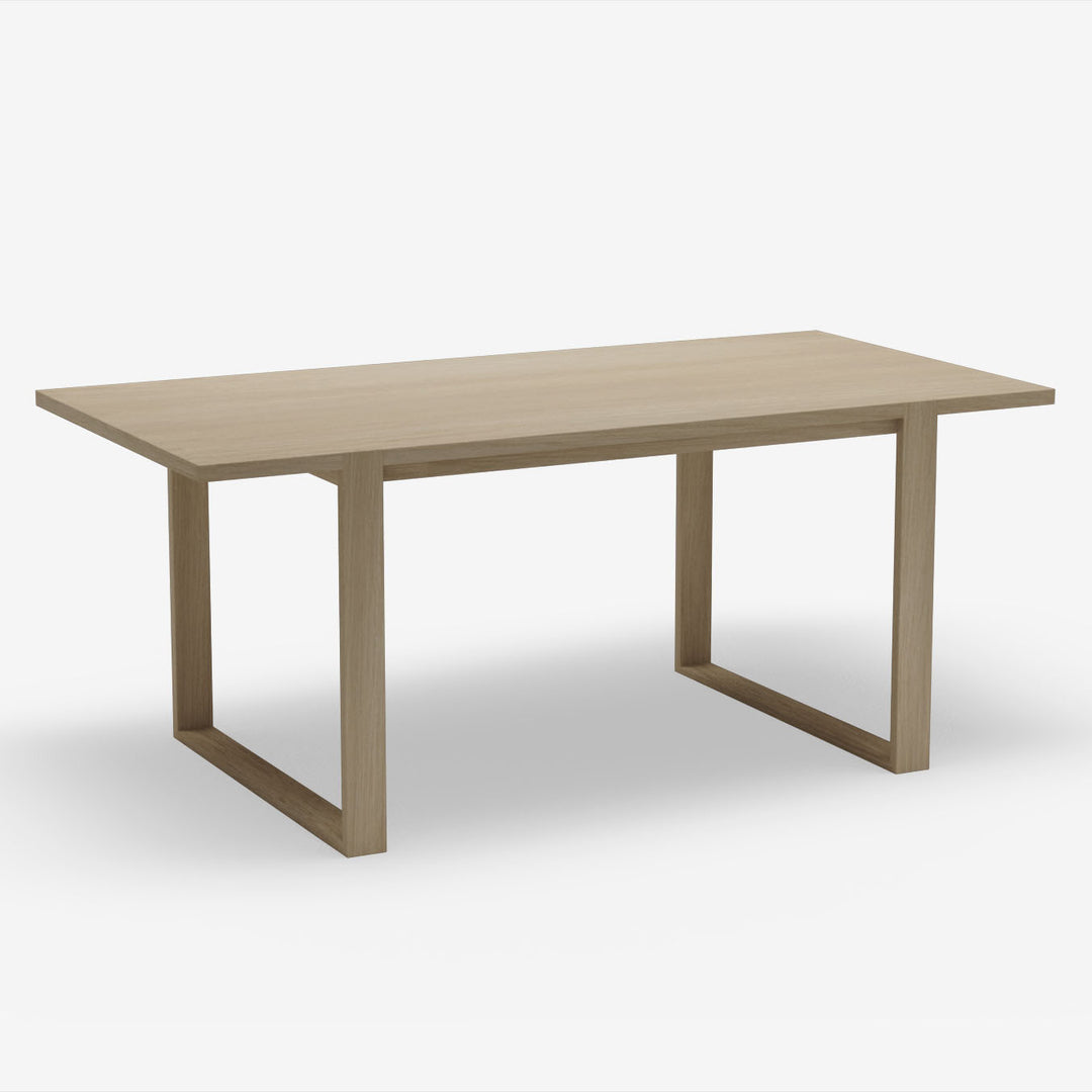 4-6 Seater Oak Dining Table Sala Antique Beige