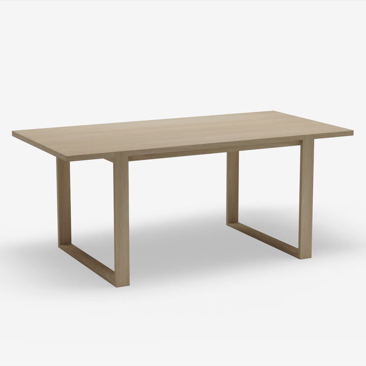 4-6 Seater Oak Dining Table Sala Antique Beige