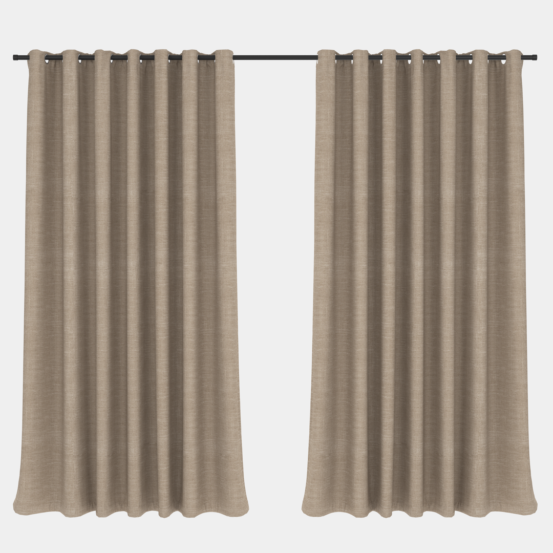 Blockout Curtain Eyelet Hazel Brown – 230 x 250cm