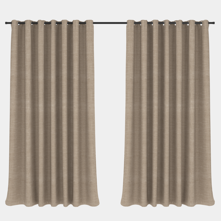 Blockout Curtain Eyelet Hazel Brown – 230 x 250cm
