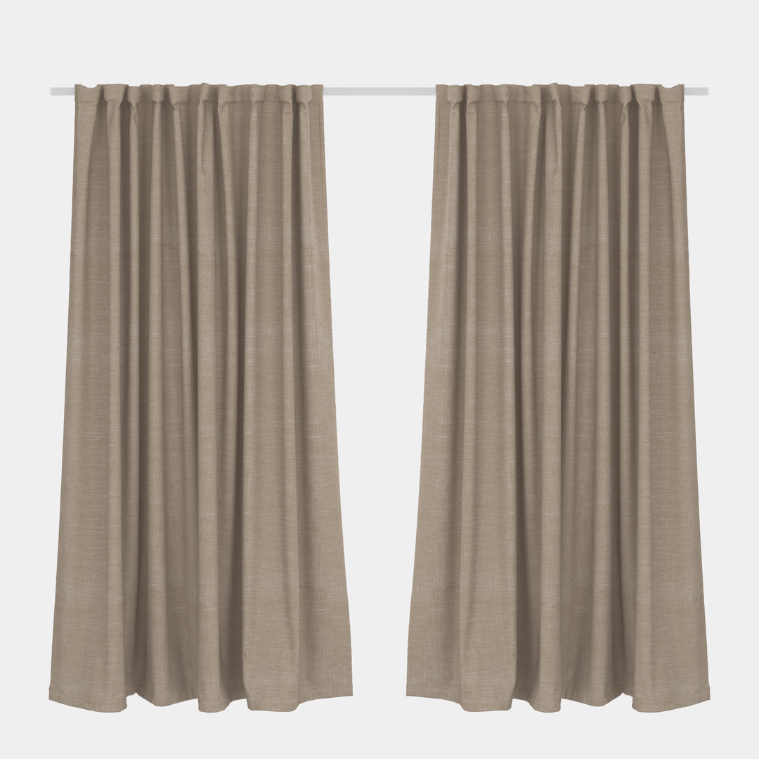 Blockout Curtain Taped Hazel Brown – 265x 250cm