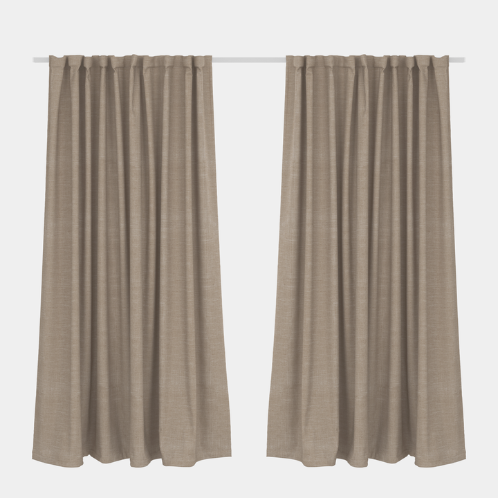 Blockout Curtain Taped Hazel Brown – 265x 250cm