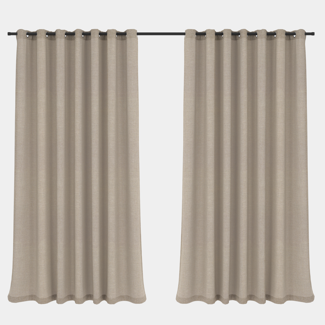 Sheer Curtain Eyelet Sand – 230 x 250cm