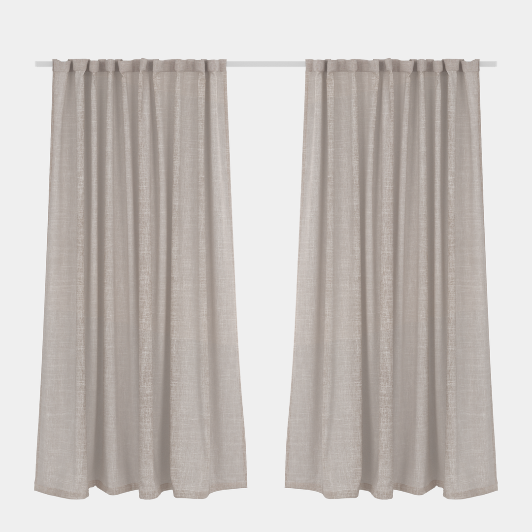 Sheer Curtain Taped Ivory – 265 x 218cm