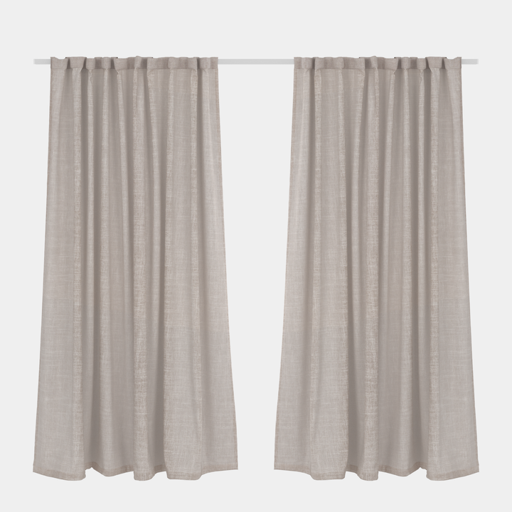 Sheer Curtain Taped Ivory – 265 x 218cm