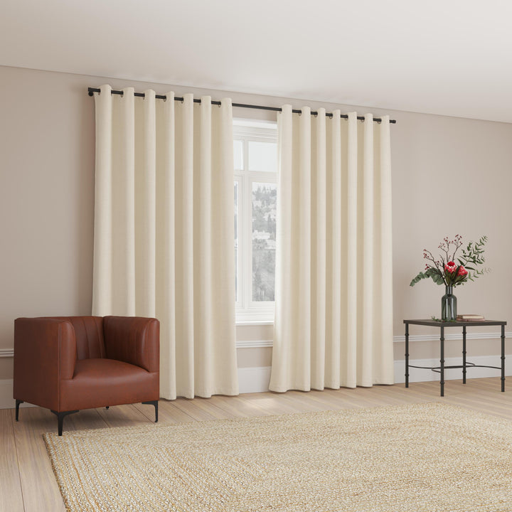 Blockout Curtain Eyelet Vanilla – 230 x 218cm