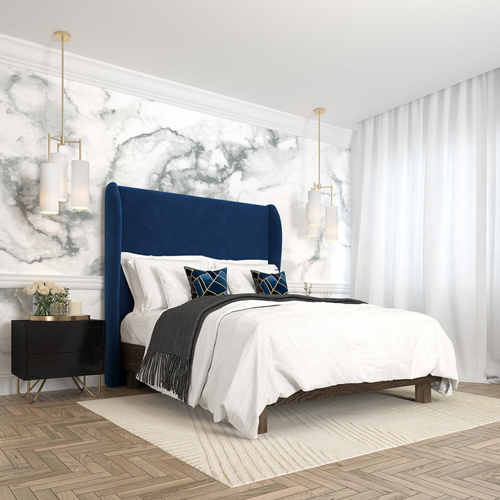 Bedside Pedestal Stylo Satin Black