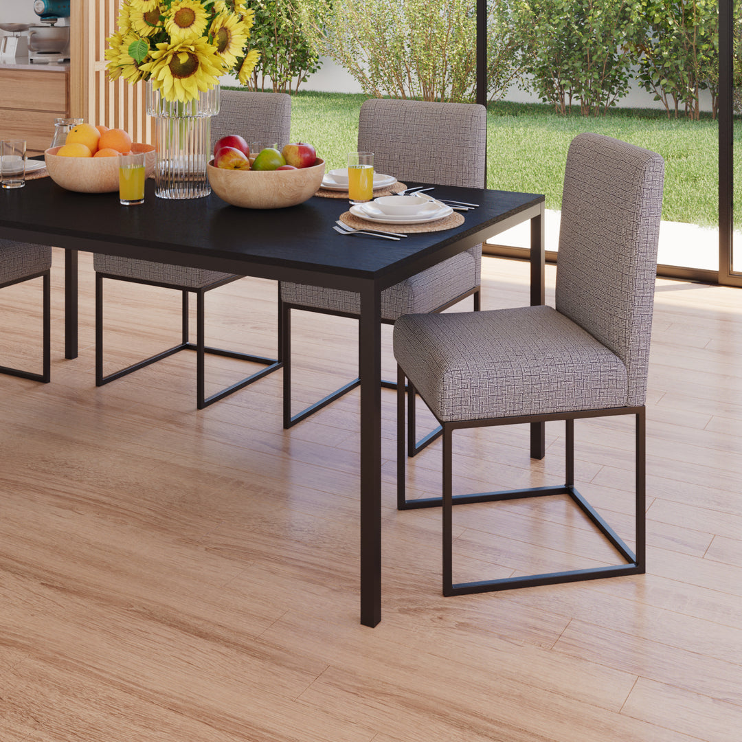 4-6 Seater Dining Table Rahul Jet Black
